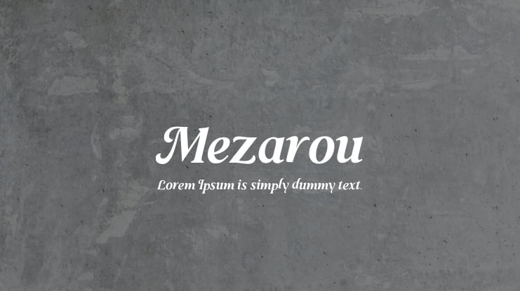 Mezarou Font