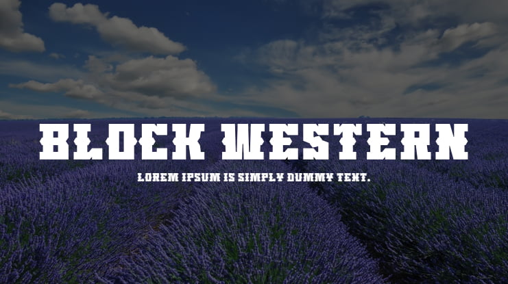 Block Western Font