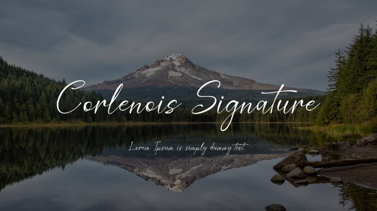 Corlenois Signature Font