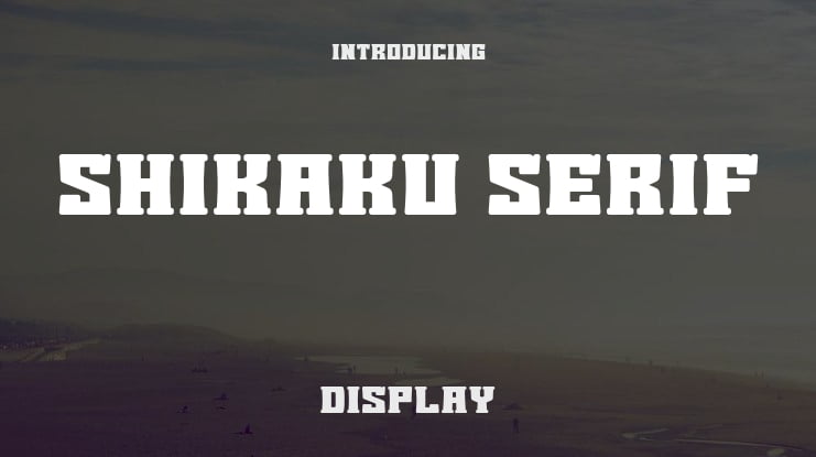 Shikaku Serif Font