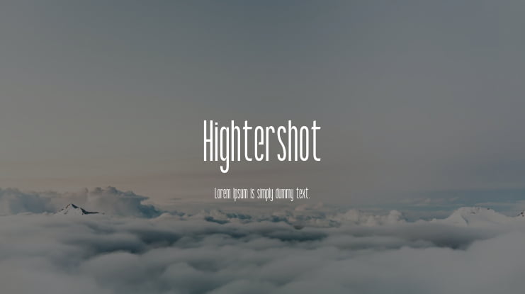 Hightershot Font Family