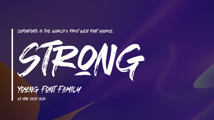 Strong Young Font