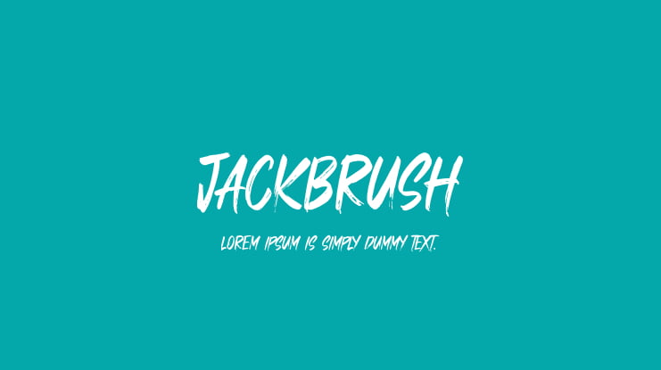 Jackbrush Font