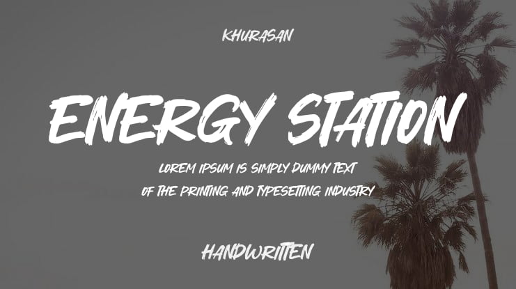 Energy Station Font