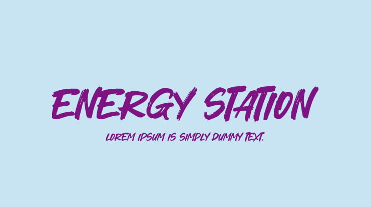 Energy Station Font