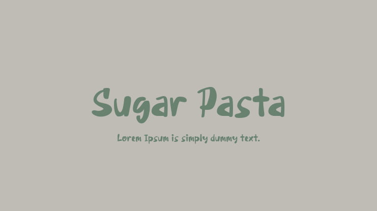 Sugar Pasta Font