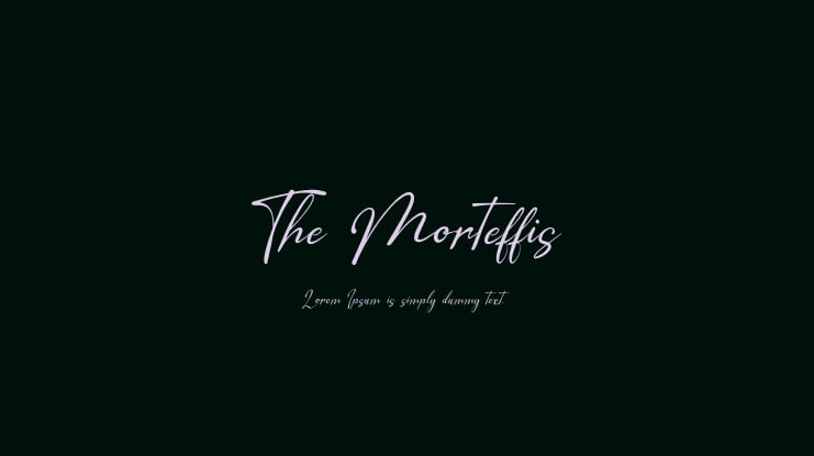 The Morteffis Font