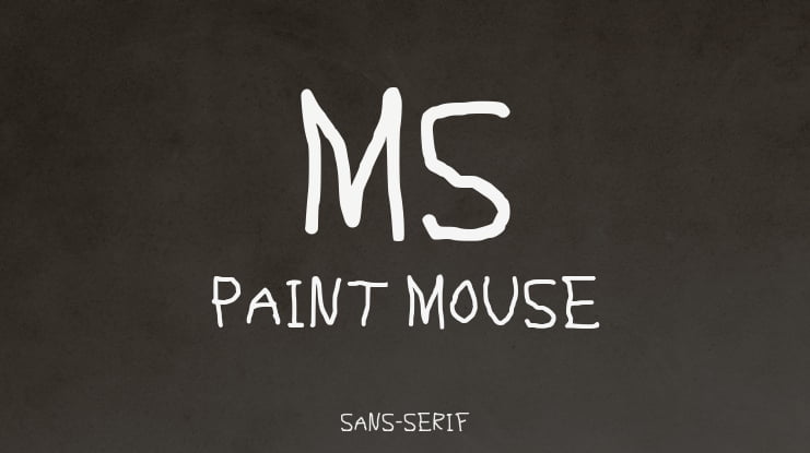 Ms Paint Mouse Font