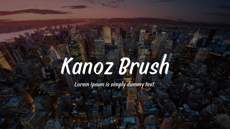 Kanoz Brush Font