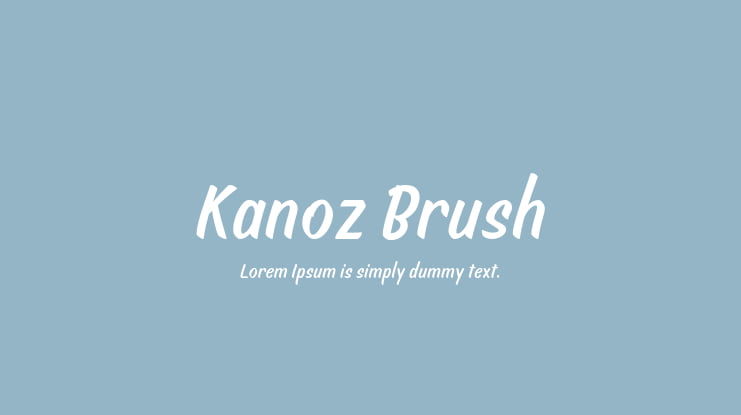 Kanoz Brush Font