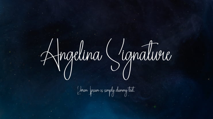 Angelina Signature Font