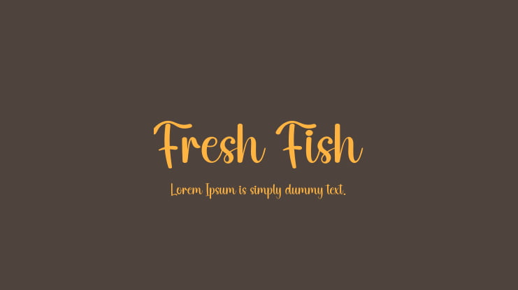 Fresh Fish Font