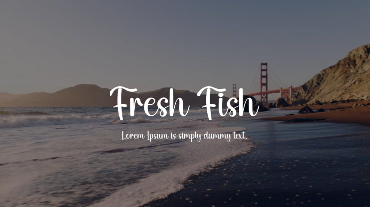 Fresh Fish Font