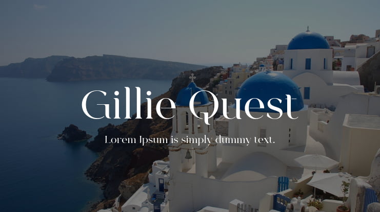 Gillie Quest Font