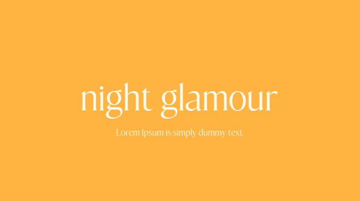 night glamour Font