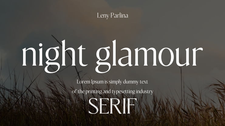 night glamour Font