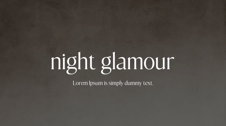 night glamour Font