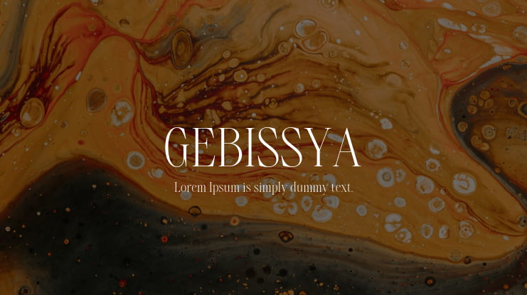 GEBISSYA Font