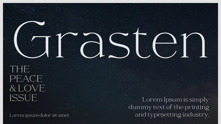 Grasten Font