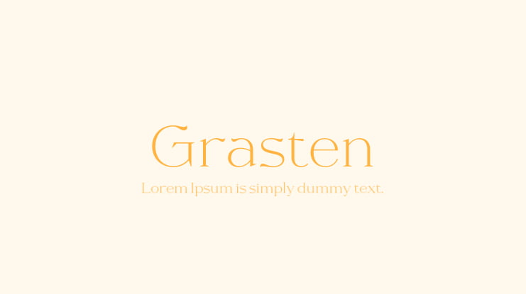 Grasten Font