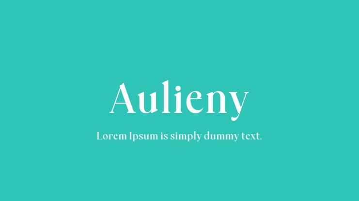 Aulieny Font