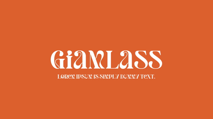 Giamlass Font