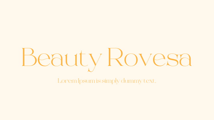 Beauty Rovesa Font