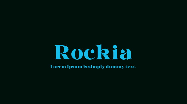 Rockia Font