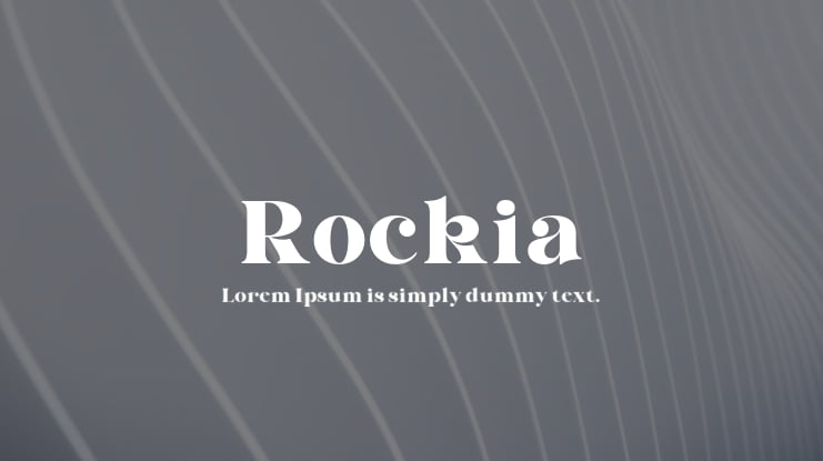 Rockia Font