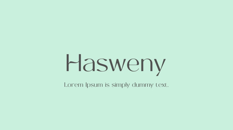 Hasweny Font