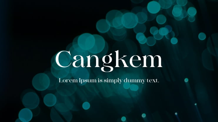 Cangkem Font