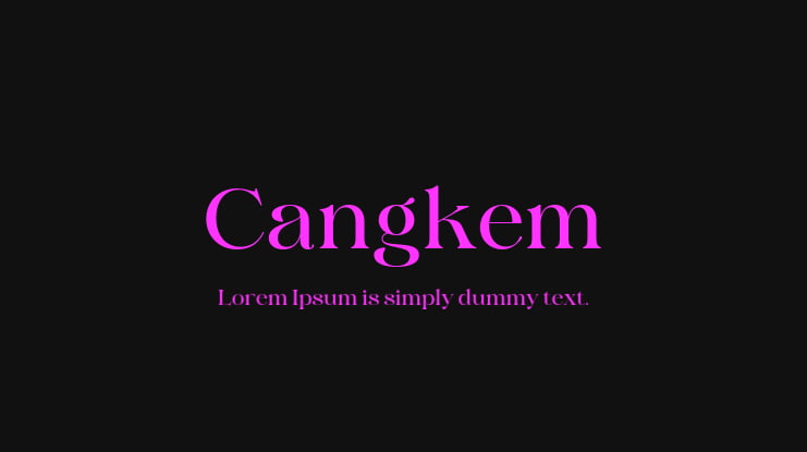 Cangkem Font