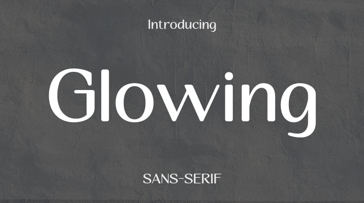 Glowing Font