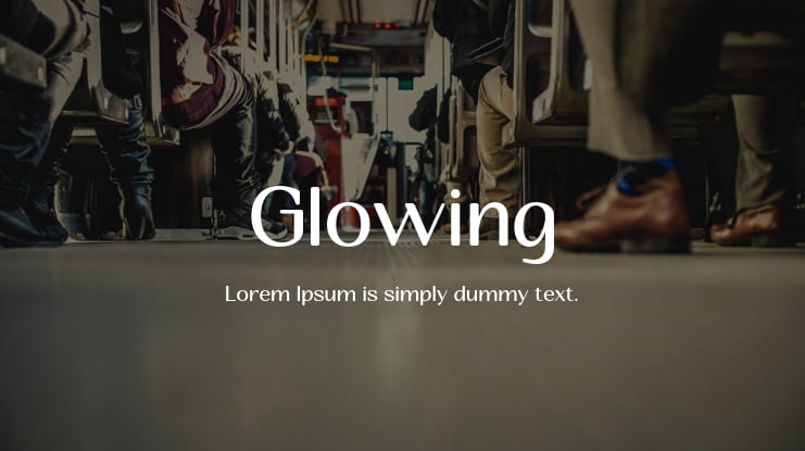 Glowing Font