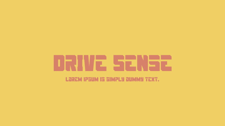 Drive Sense Font Family