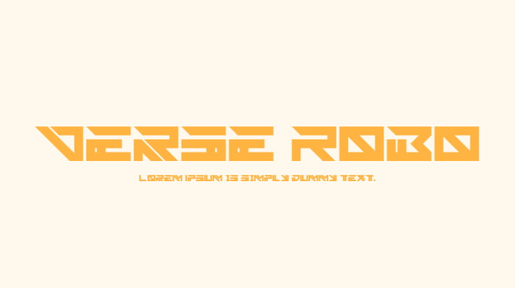 Verse Robo Font