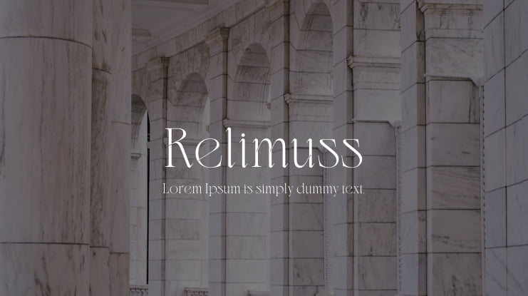 Relimuss Font