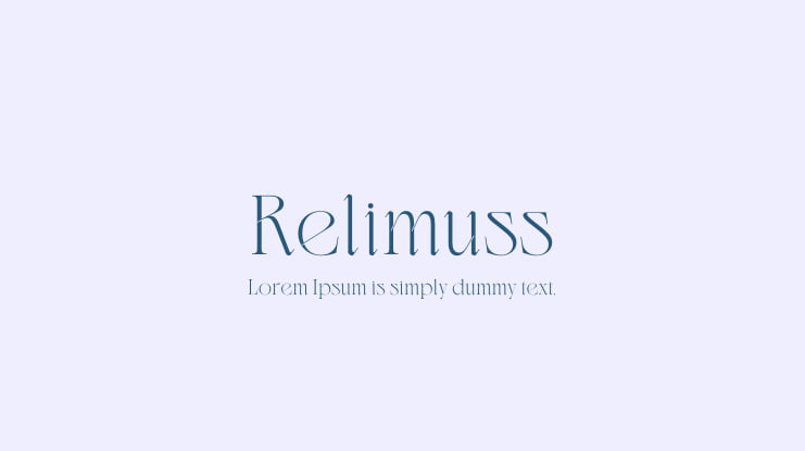 Relimuss Font