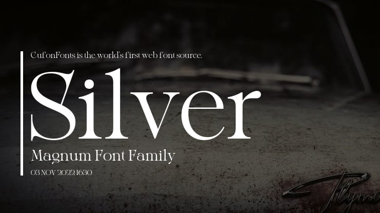 Silver Magnum Font