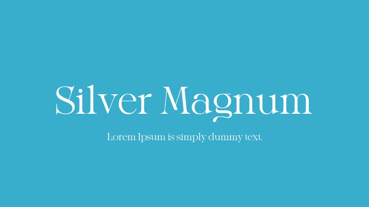 Silver Magnum Font