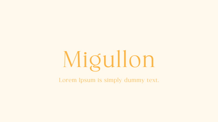 Migullon Font