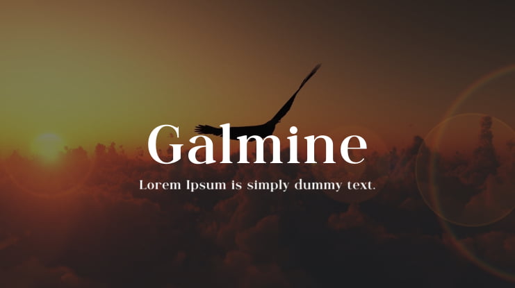 Galmine Font