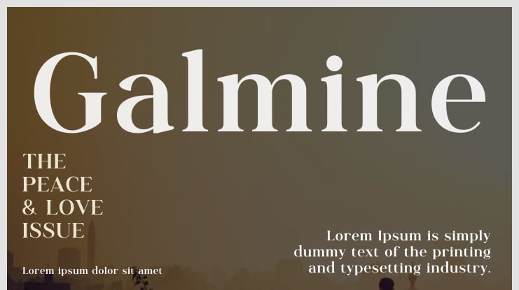 Galmine Font