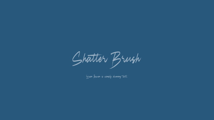 Shatter Brush Font