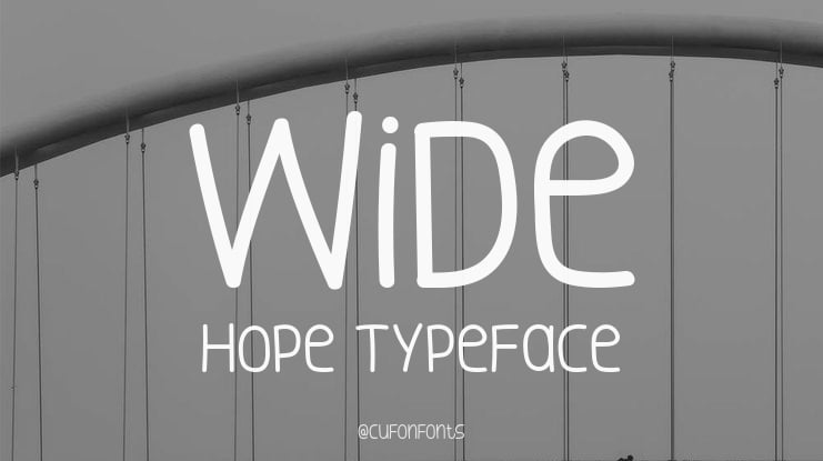 Wide Hope Font