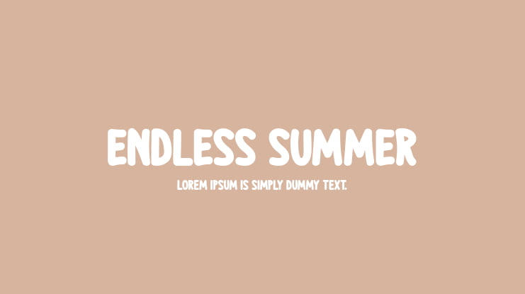 Endless Summer Font