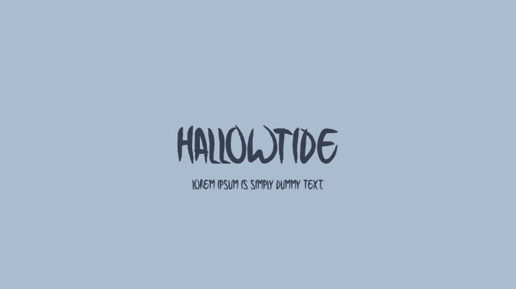 Hallowtide Font