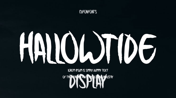 Hallowtide Font