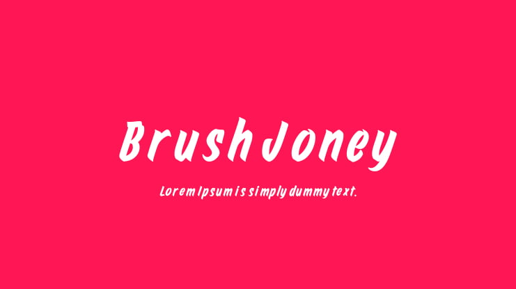 Brush Joney Font