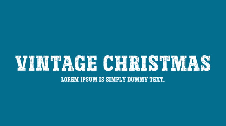 Vintage Christmas Font